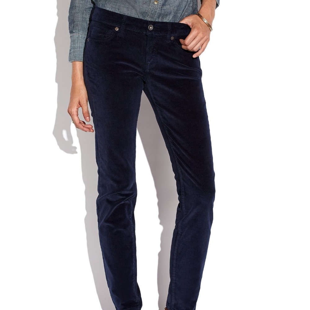 Lucky Brand Women's Blue Charlie Skinny Corduroys